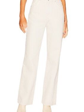 ROLLA'S Straight Leg Jeans in Cream White